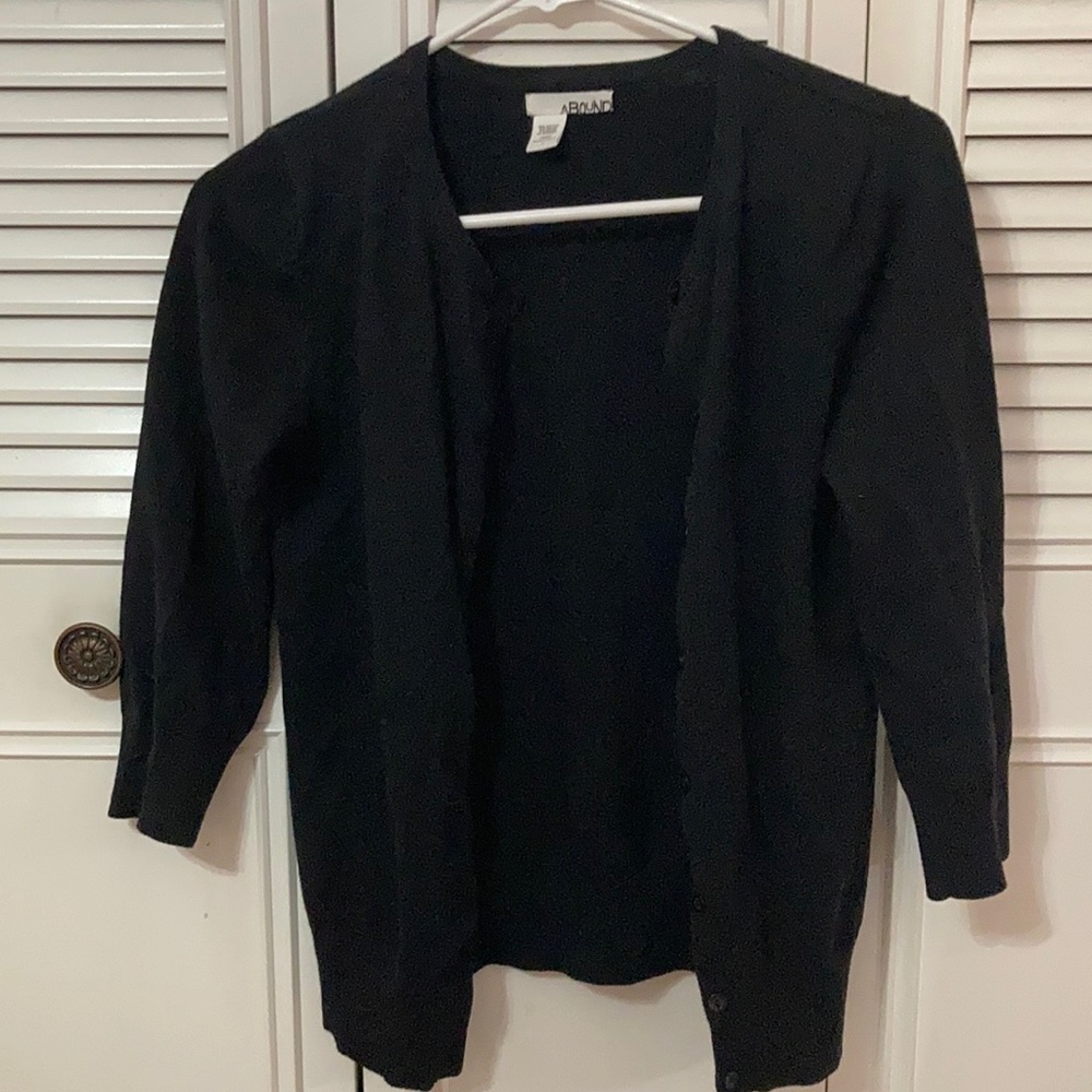 black cartigan